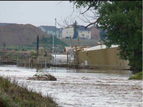 flood in Weld County yesterday Sept 13